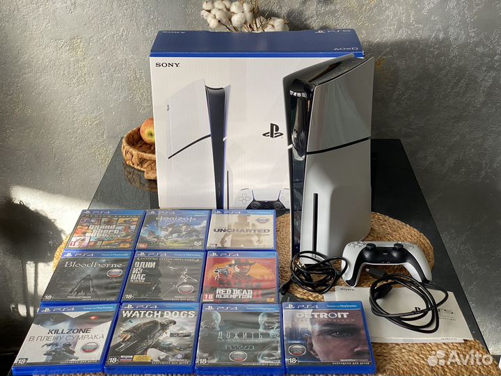 PS5 Slim с Подпиской дисководом 1tb Trade in