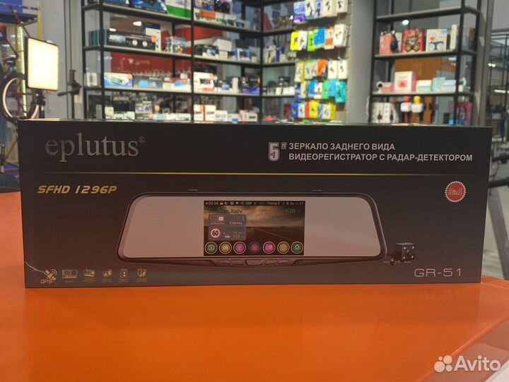 Видеорегистратор зеркало с антирадаром