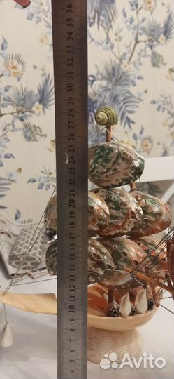 Кораблик из ракушек