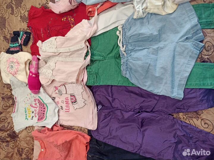 Вещи пакетом для девочки 104-110