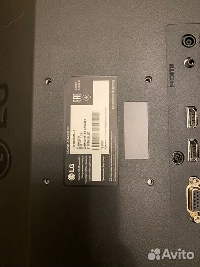 Монитор LG 22MK600M-B 21.5 дюйма