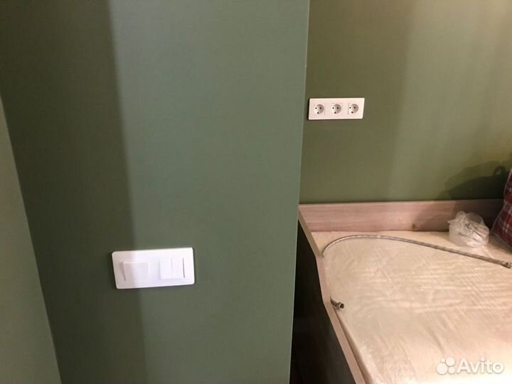 Установка розеток, выключателей. Ремонт