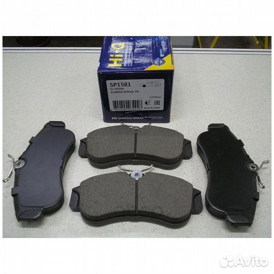 Колодки дисковые Sangsin SP1581