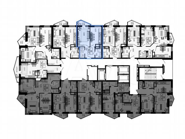 1-к. квартира, 38,6 м², 8/24 эт.