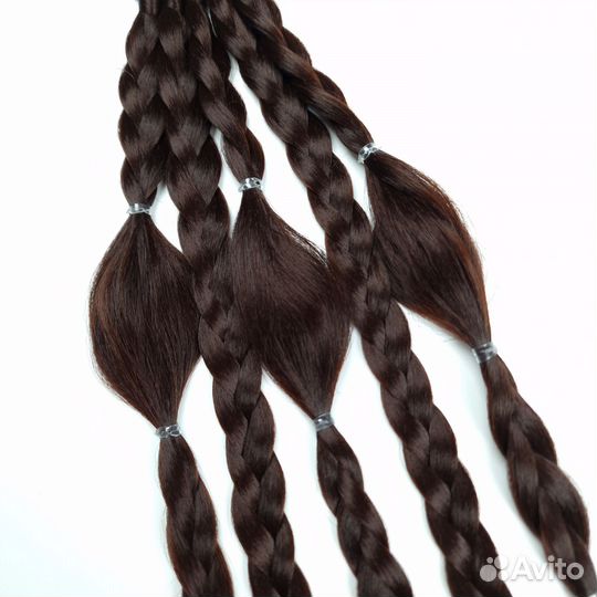 Хвост на резинке, хвост на ленте, волосы на заколк