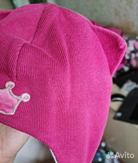 Шапка шлем для девочки