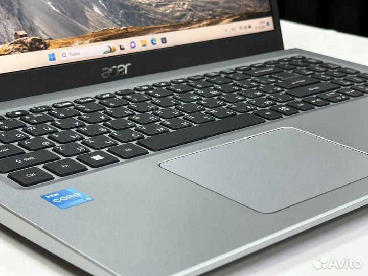 Новый ноутбук acer i3-1115g4 озу 8gb Ssd 256