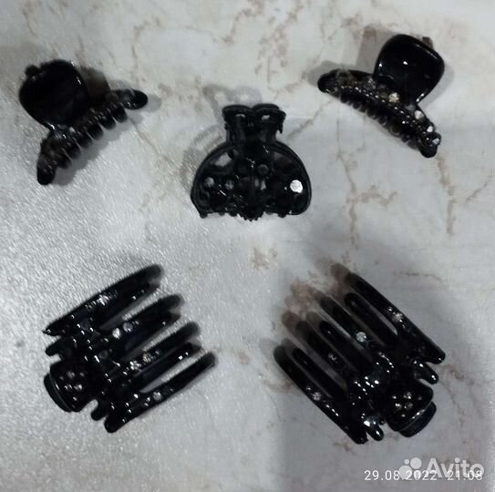 Маленькие крабики для волос