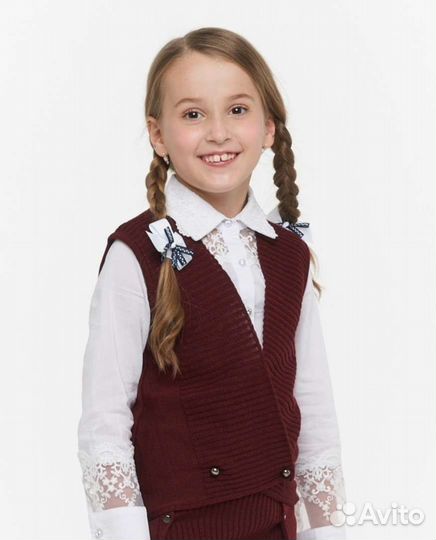 Жилетка для девочки школьная