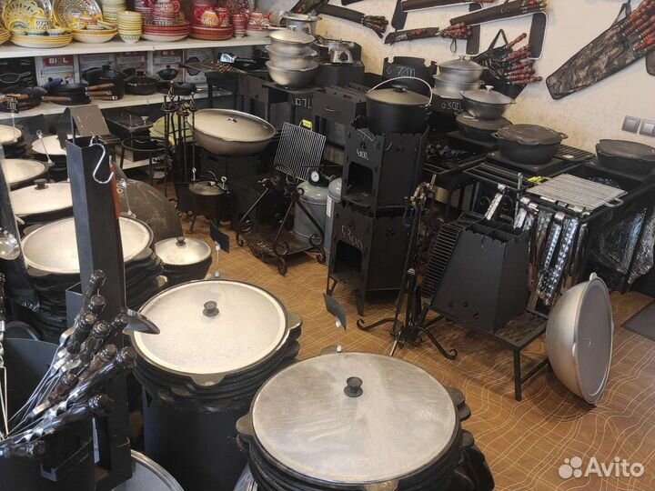 Казанок чугунный печной 6л