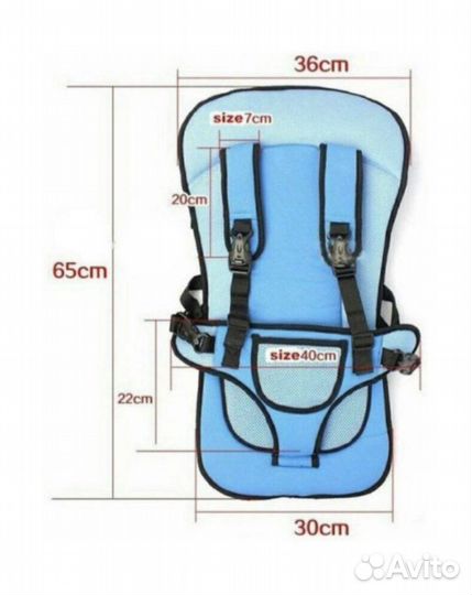 Новое бескаркасное автокресло