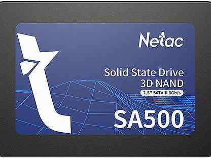 SSD накопитель netac SA500 NT01SA500-256-S3X 256гб, 2.5, SATA III NT01SA500-256-S3X