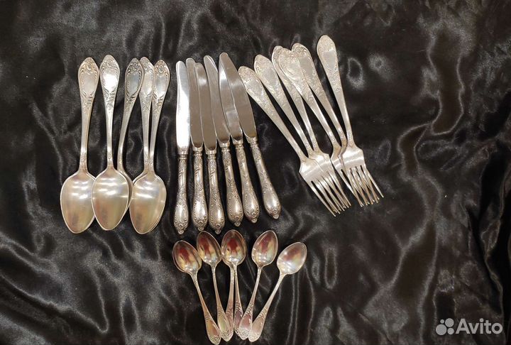 Мельхиоровые столовые приборы зиш классик СССР