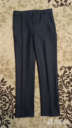 Синие школьные брюки на мальчика 134