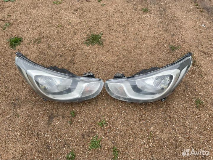 Фара на hyundai solaris 2010-2013