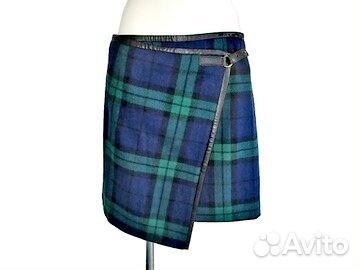 Юбка твид black watch шотландская клетка S