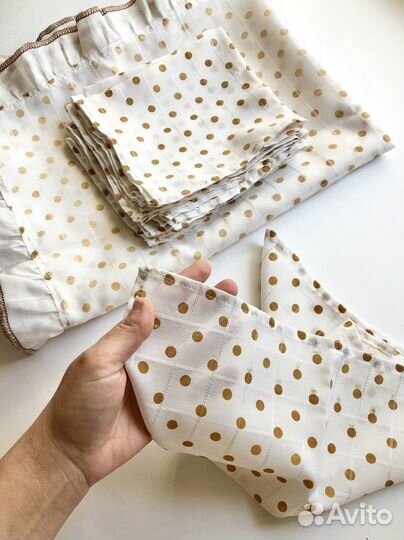 Комплект салфетки и скатерть на стол сервировочные