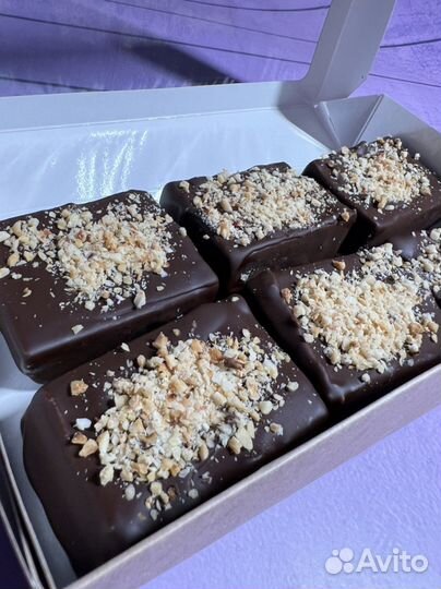 Веганский десерт Арахисовый батончик без сахара