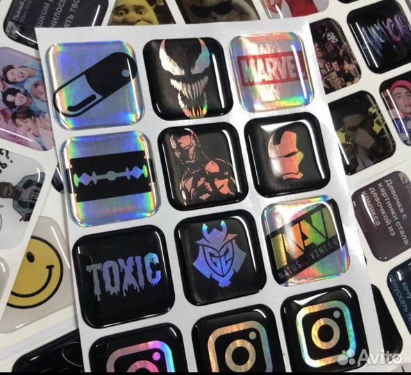 3d стикеры на телефон оптом