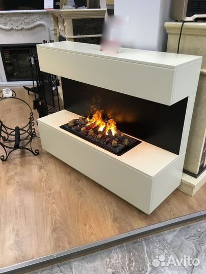 3Д очаг с паром, Электрокамин 3D без огня