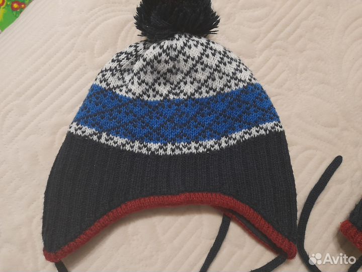 Шапочка демисезонная для мальчика 42 44 46