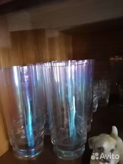 Бокалы, фужеры СССР, цветное стекло