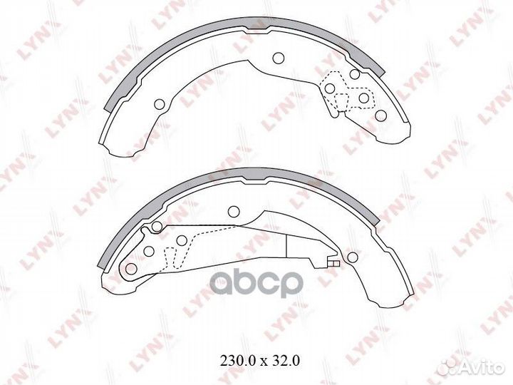 Колодки тормозные барабанные зад VW polo SE