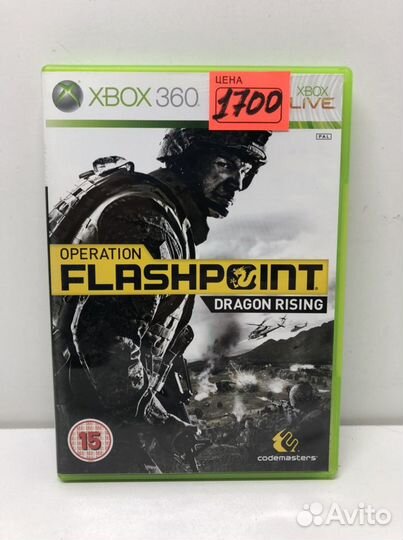 Диск Operation Flashpoint dragos rising Xbox 360