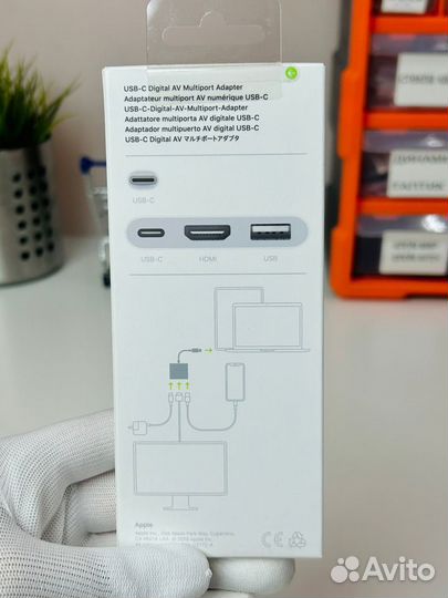 Многопортовый цифровой AV-адаптер Apple USB-C