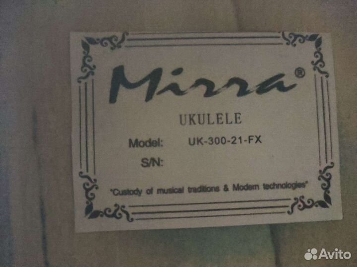 Mirra UK-300-21 укулеле типа сопрано
