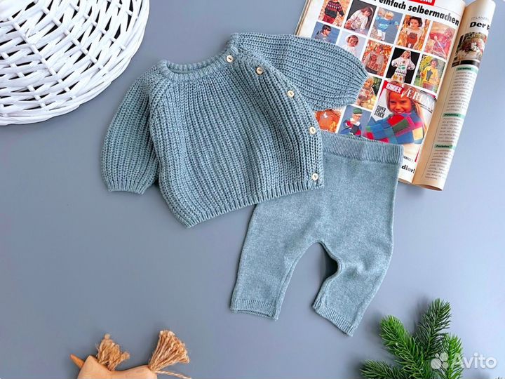 Вязаный костюм для малыша H&M 56