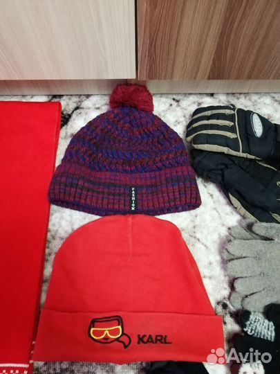 Перчатки, варежки, шарфы, шапки