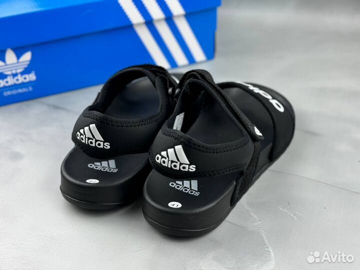 Мужские сандалии new Adidas с белым logo