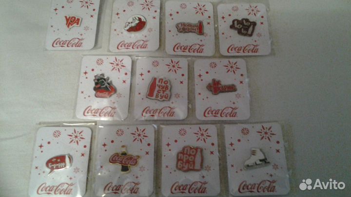 Значки от Coca-Cola. Новые