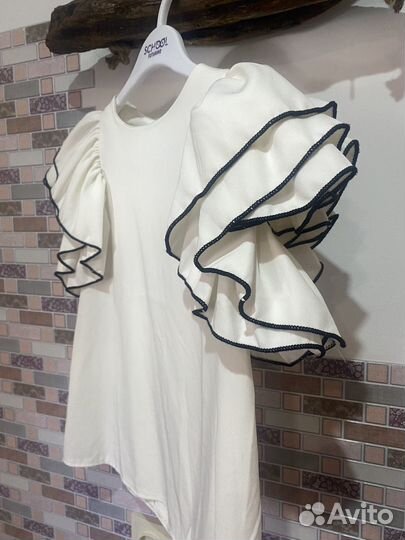 Блузка на девочку нарядная на рост 140