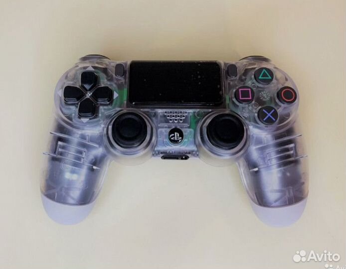 Геймпад PS4 Dualshock прозрачный