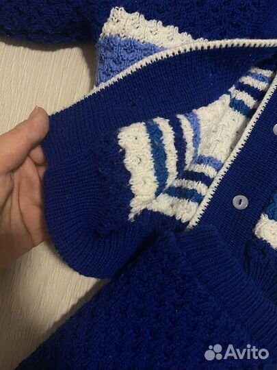 Вязаный костюм детский