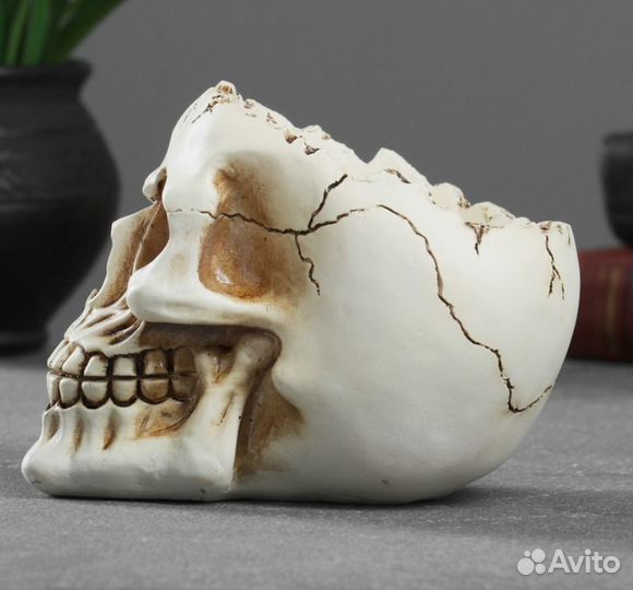 Крутая Подставка конфетница череп