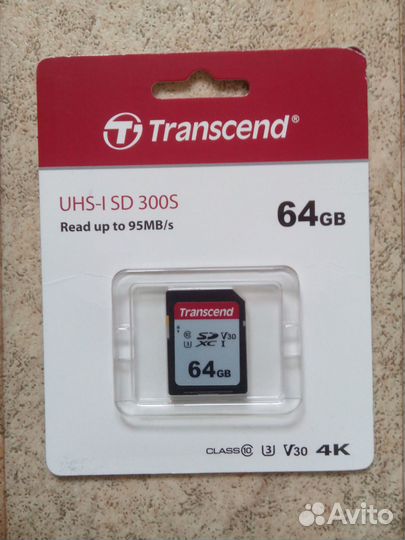 Transcend 64 Гб Ultra HD 4K