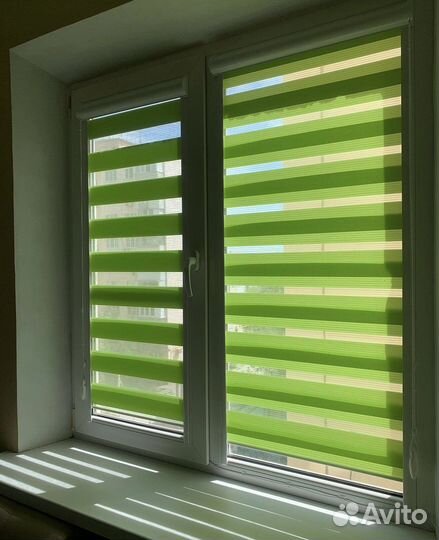 Рулонные шторы зебра