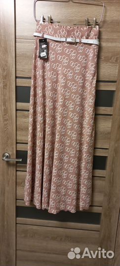 Юбка шифоновая в пол 44 размер