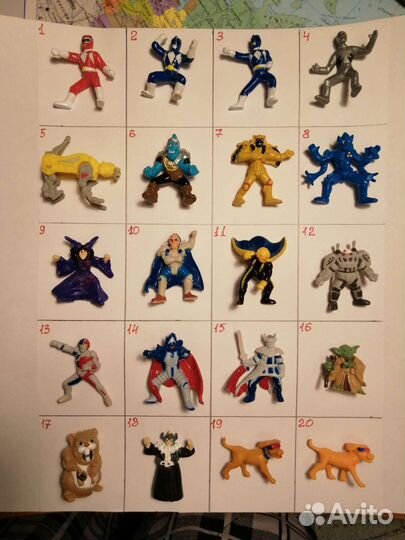 Игрушки из шок. яиц Tombola (Томбола) и др. 90-е