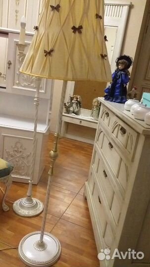 Люстра, торшер с абажуром 60гг