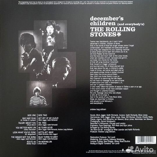 Виниловая пластинка Rolling Stones, The - December