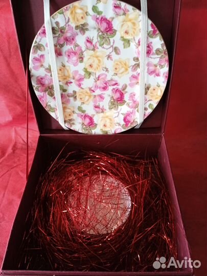 Чашка с блюдцем фарфор