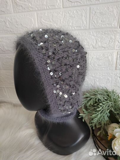 Чепчик с пайетками