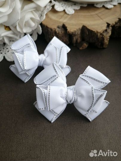 Школьные бантики, резинки для волос