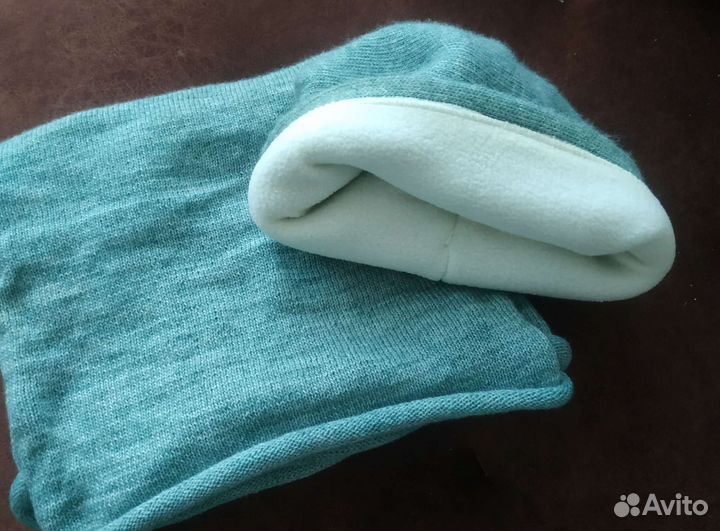 Зимняя шапка и снуд женская