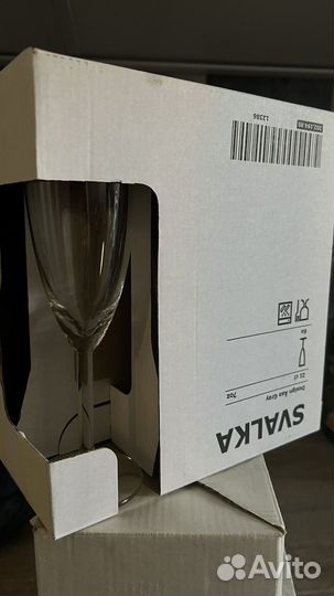 Бокалы под шампанское икеа