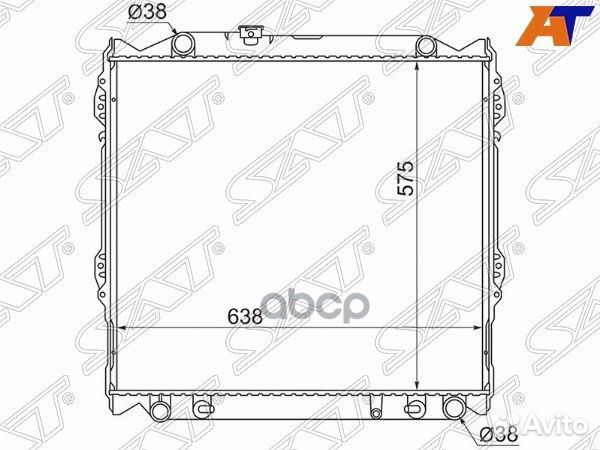 Радиатор Mitsubishi Delica 94-97 / Toyota Land